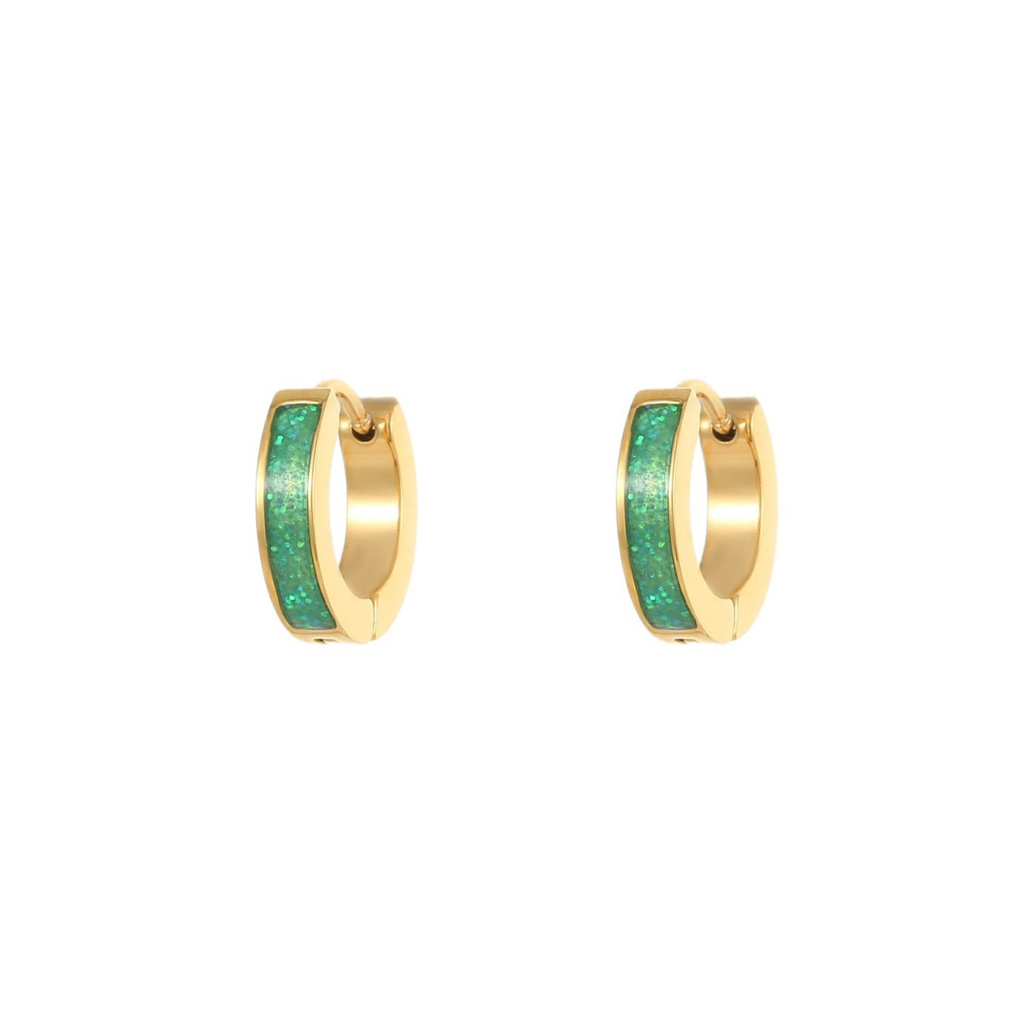Epoxy Niche Stainless Steel Light Luxury Rings