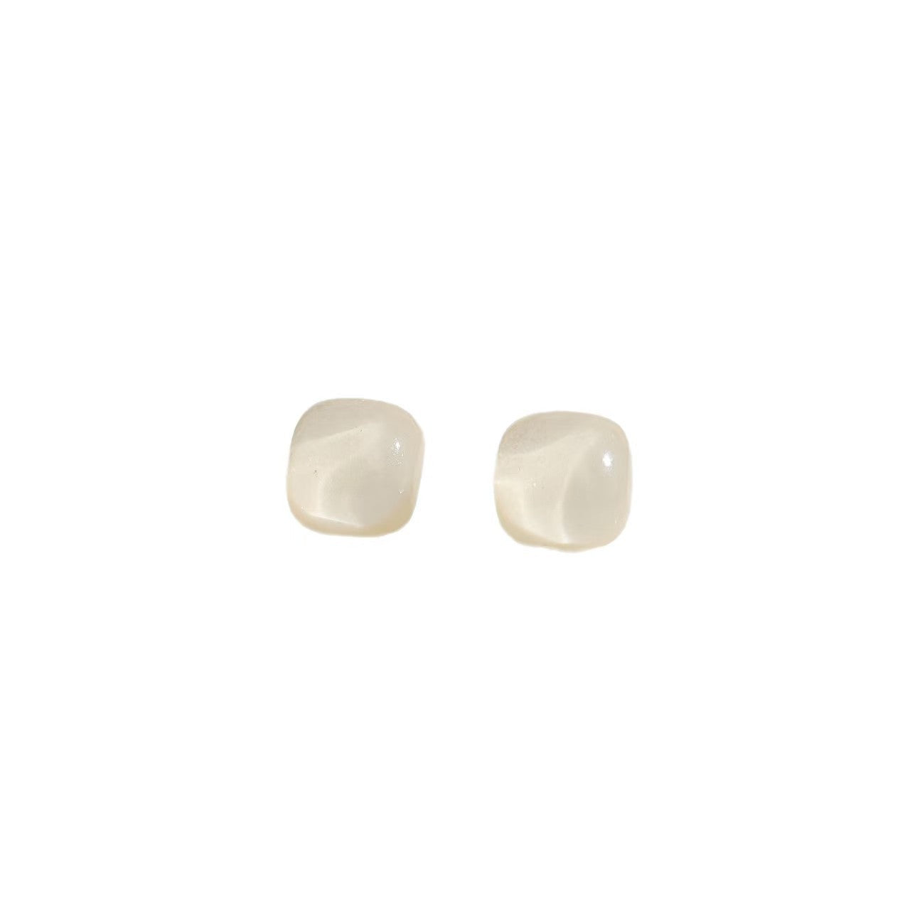 Women's Resin Square Fashion Fresh Small Simple Stud Earrings