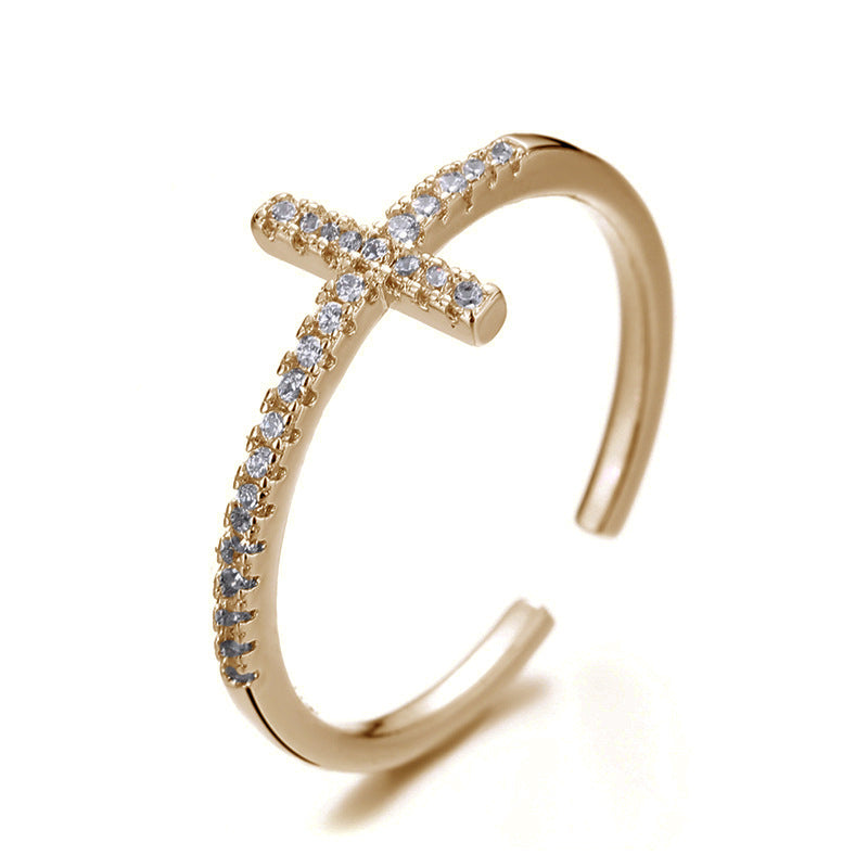 Female Wild Affordable Luxury Fashion Diamond Full Rings