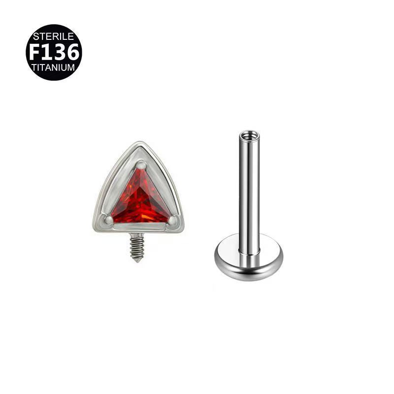 Titanium Alloy Devil's Eye Cat Ears Labret Ear Bone Internal Stud Earrings