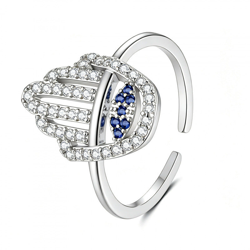 Eye Open Fashion Personality Hip Hop Ring