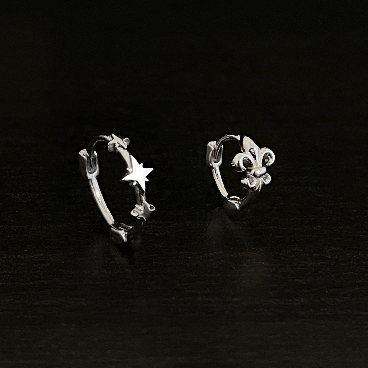Irregular Octagonal Star Clip Super Cool Street Style Unique Hipster Ear Buckle