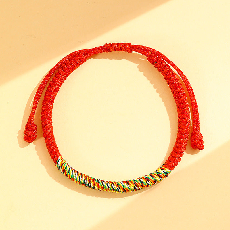 Women's & Men's Horse Life Red Rope Hand-woven Dorje Knot Tantra Bracelet
