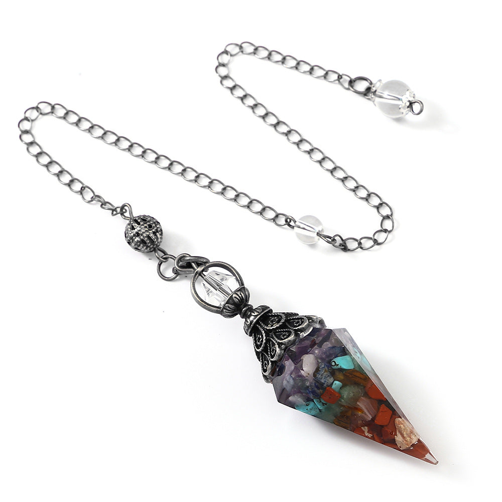 Amethyst Pink Crystal Natural Colorful Gravel Pendants