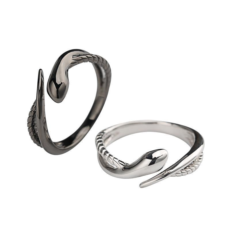 Women's & Men's Rope Snake Couple One Pair Trend Open-end Personality Year Rings