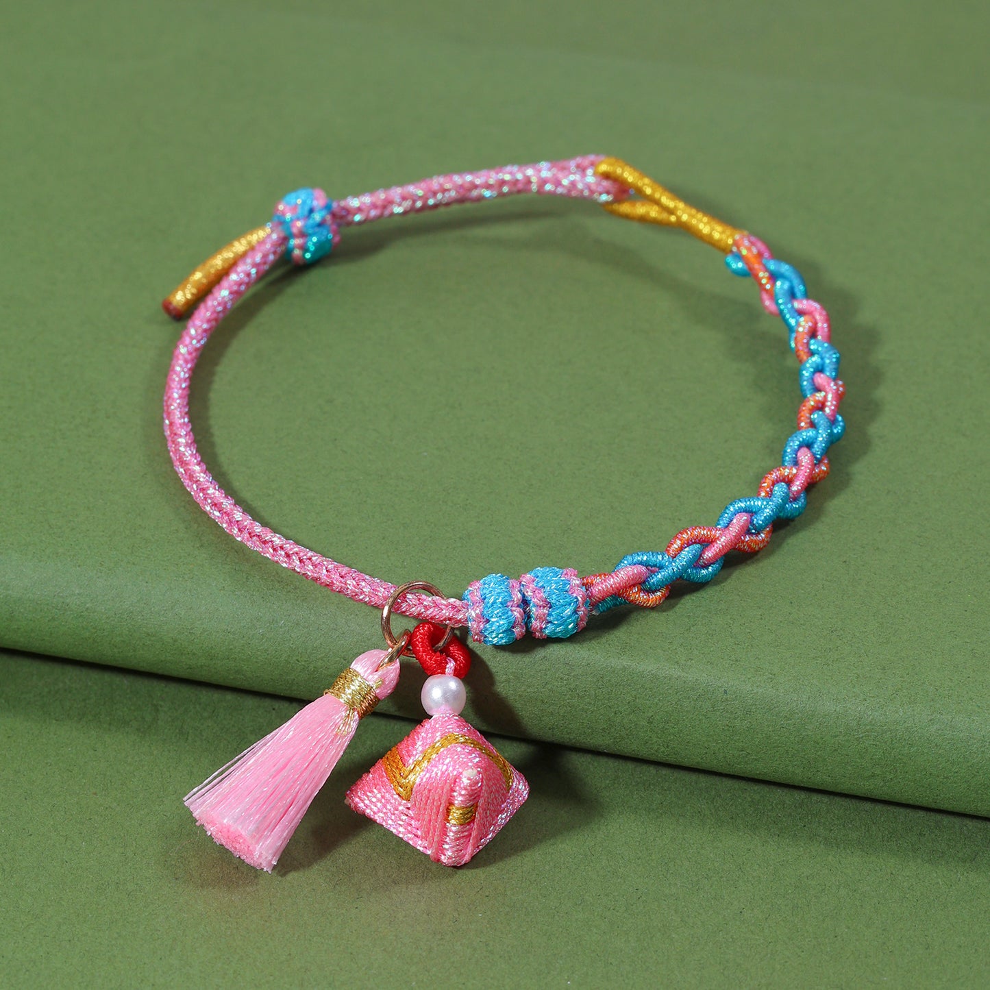 Festival Colorful Rope Ethnic Style Hand-woven Adult Small Sachet Carrying Bracelet