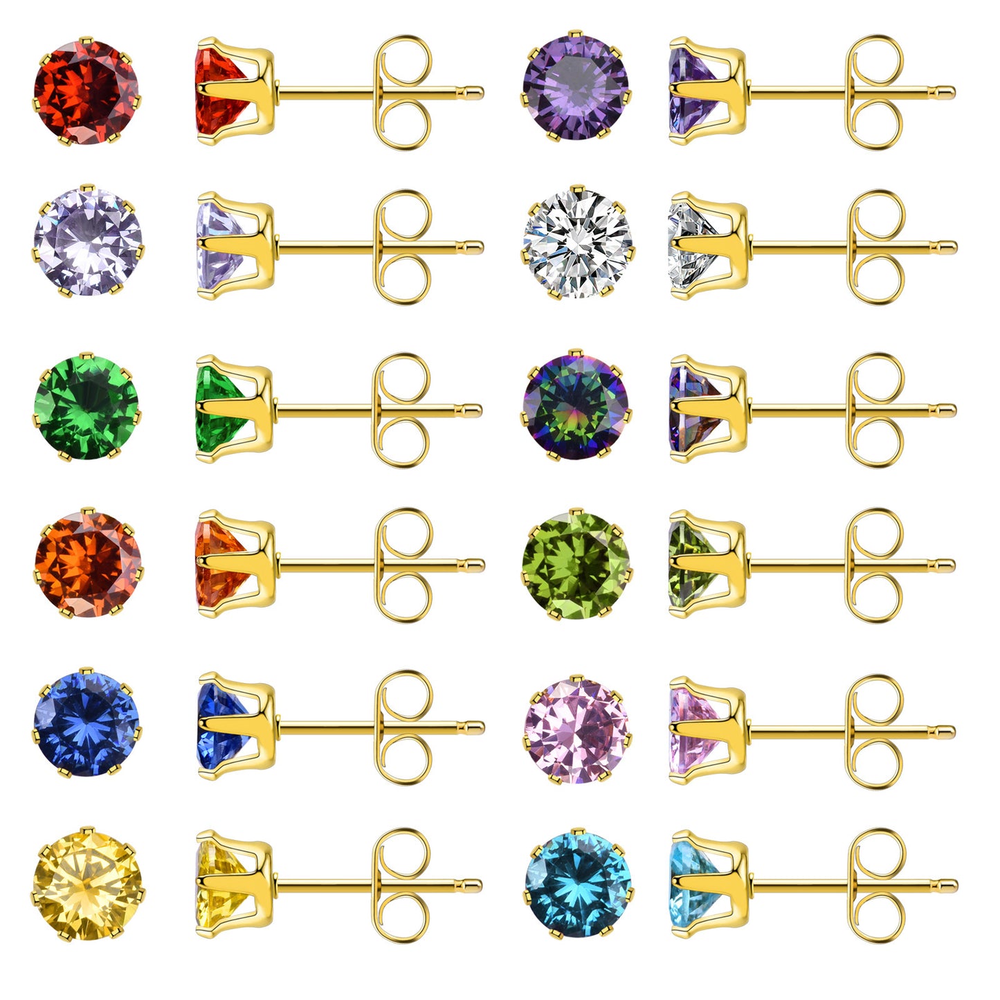 Graceful Constellation Ear Zircon Gold Trendy Earrings
