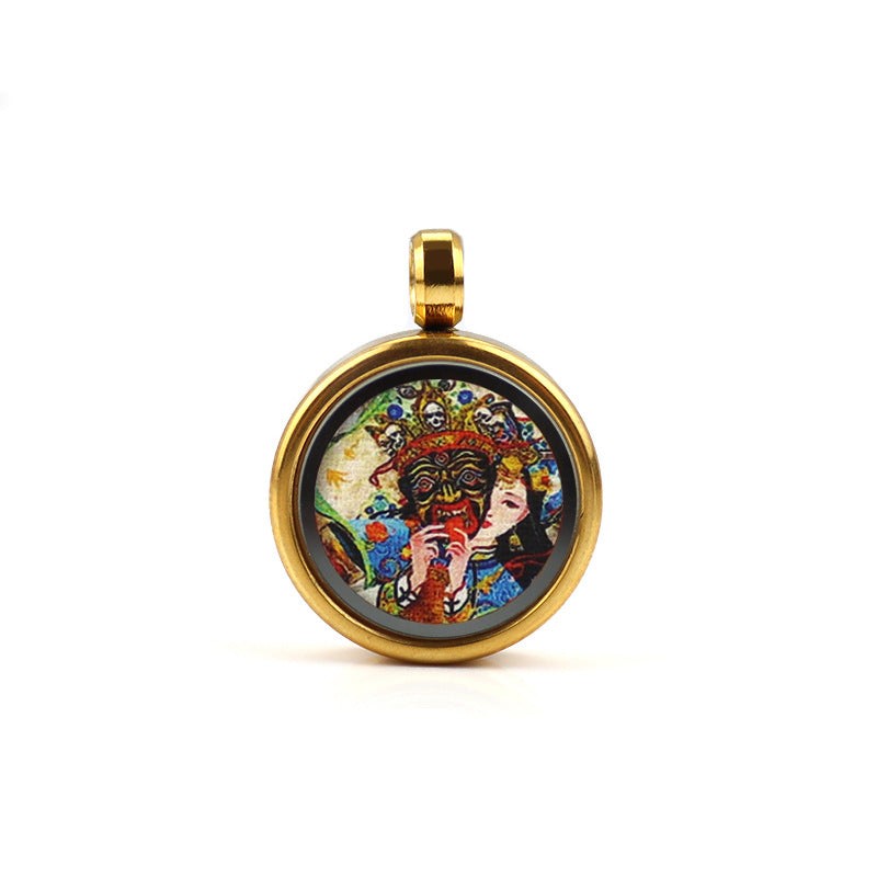 The Buddha Five Gods Wealth Fifth Master Neck Pendants