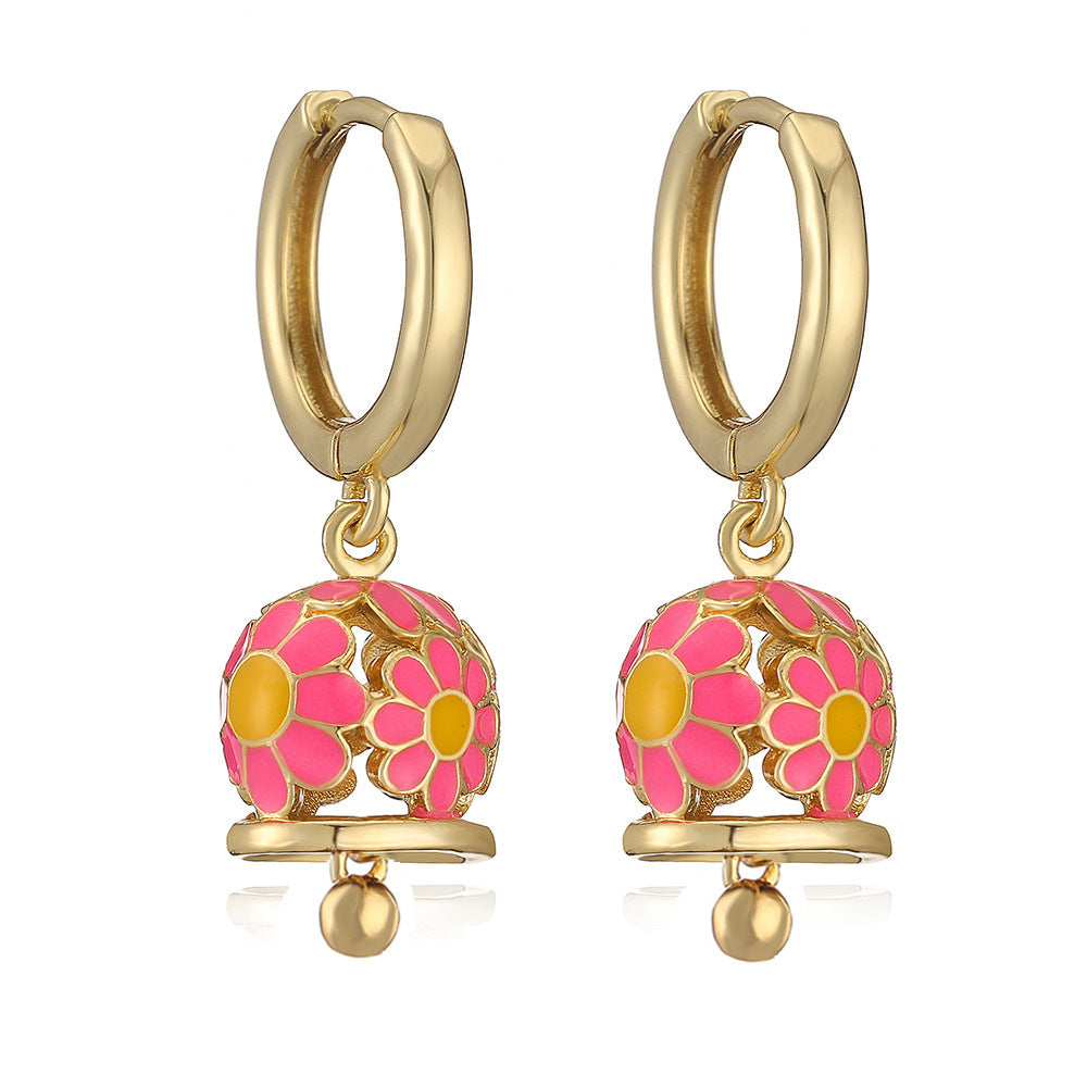 Bell Cool Vacation Style Little Daisy Earrings