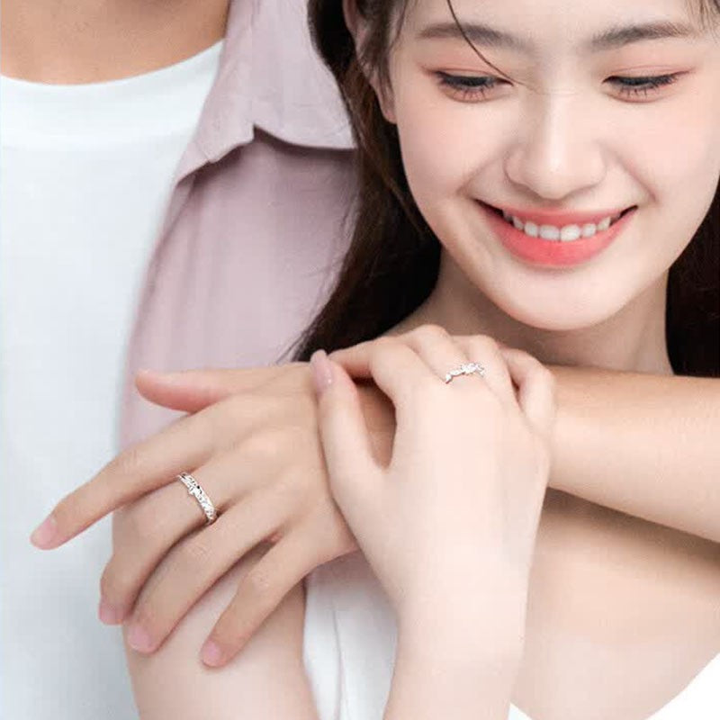 Prince Rose Couple Female Male Design Opening Rings