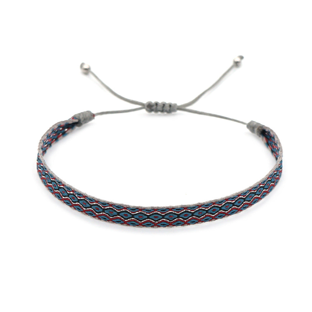 Bohemian Style Colombia Nepal Ethnic Webbing Bracelets