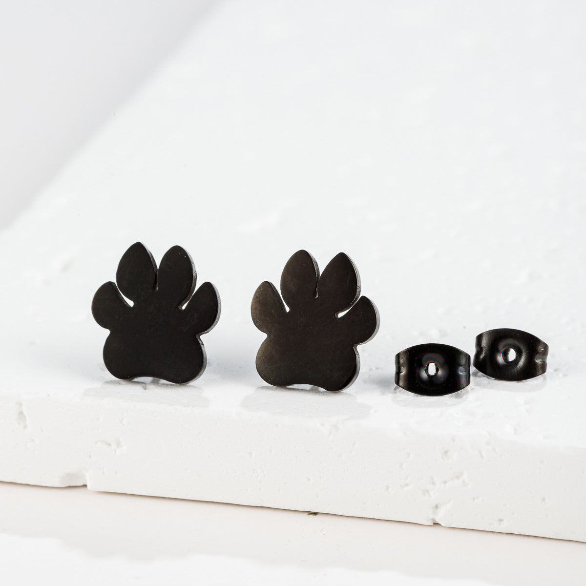 Women's Fashion Stainless Steel Personality Simple Style Bowknot Stud Earrings