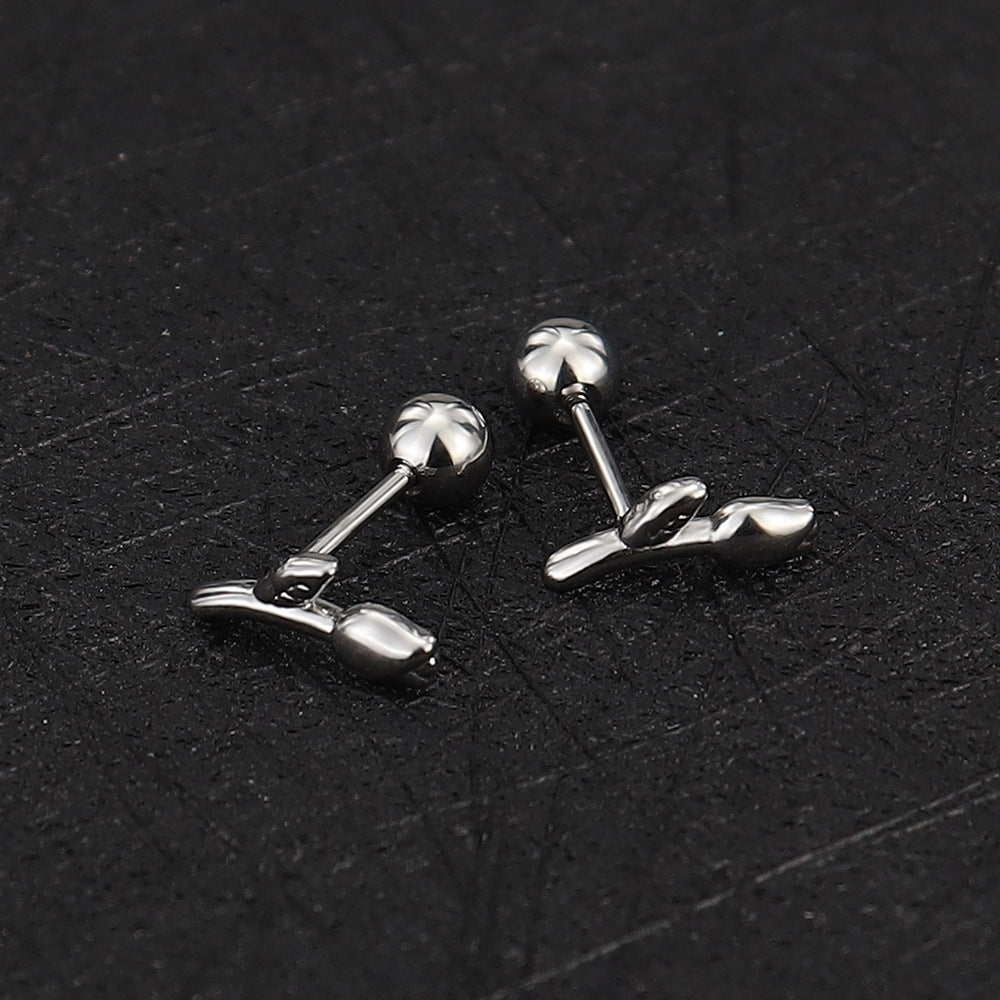 Stainless Steel Ear Bone Nail Mini Piercing Screw Rings