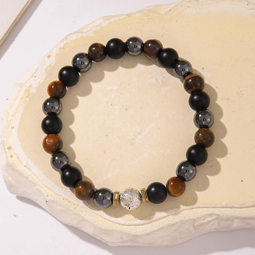 Fashion Simple Style Natural Stone Beaded Blessing Bracelets