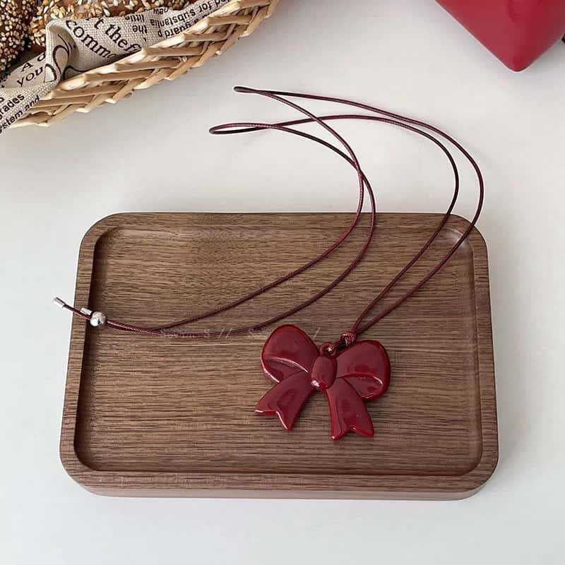Women's Chinese Style Imitation Pink Tourmaline Small Chic For Special Interest Necklaces
