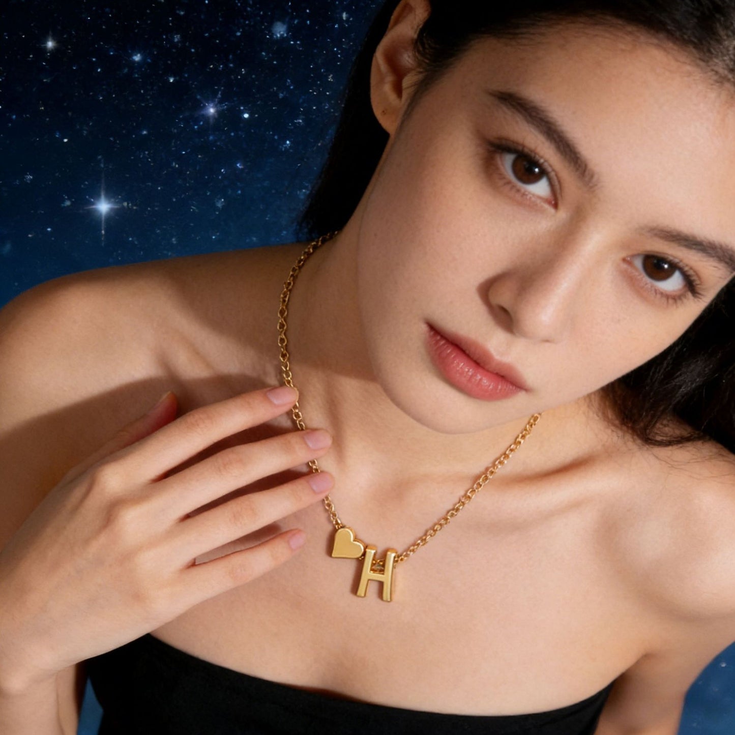 Light Luxury Peach Heart Clavicle Chain Fashion Pendants