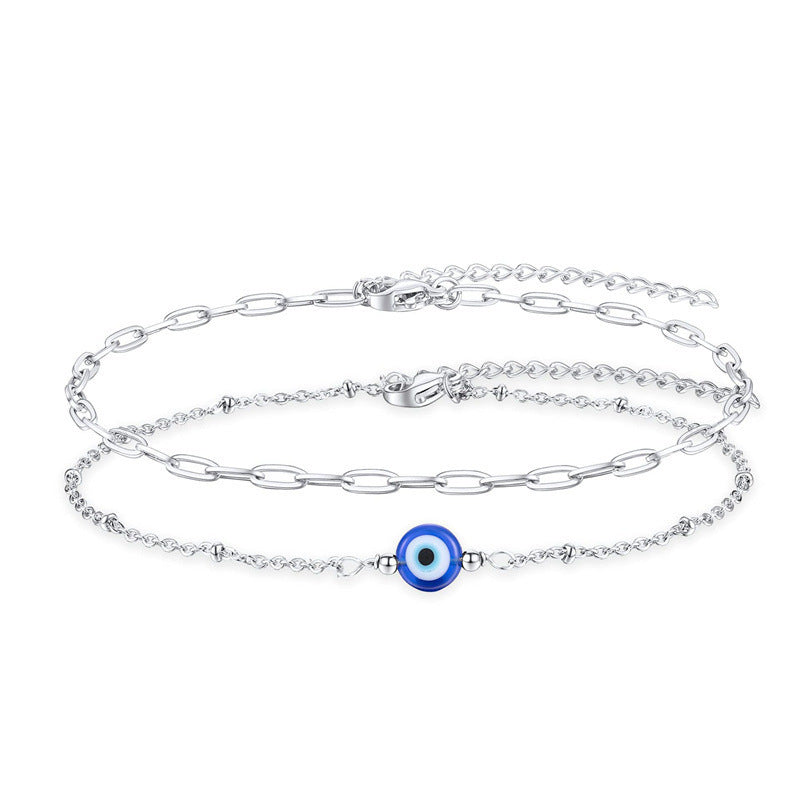 Turkish Devil's Eye Fashion Stainless Steel Blue Bracelets