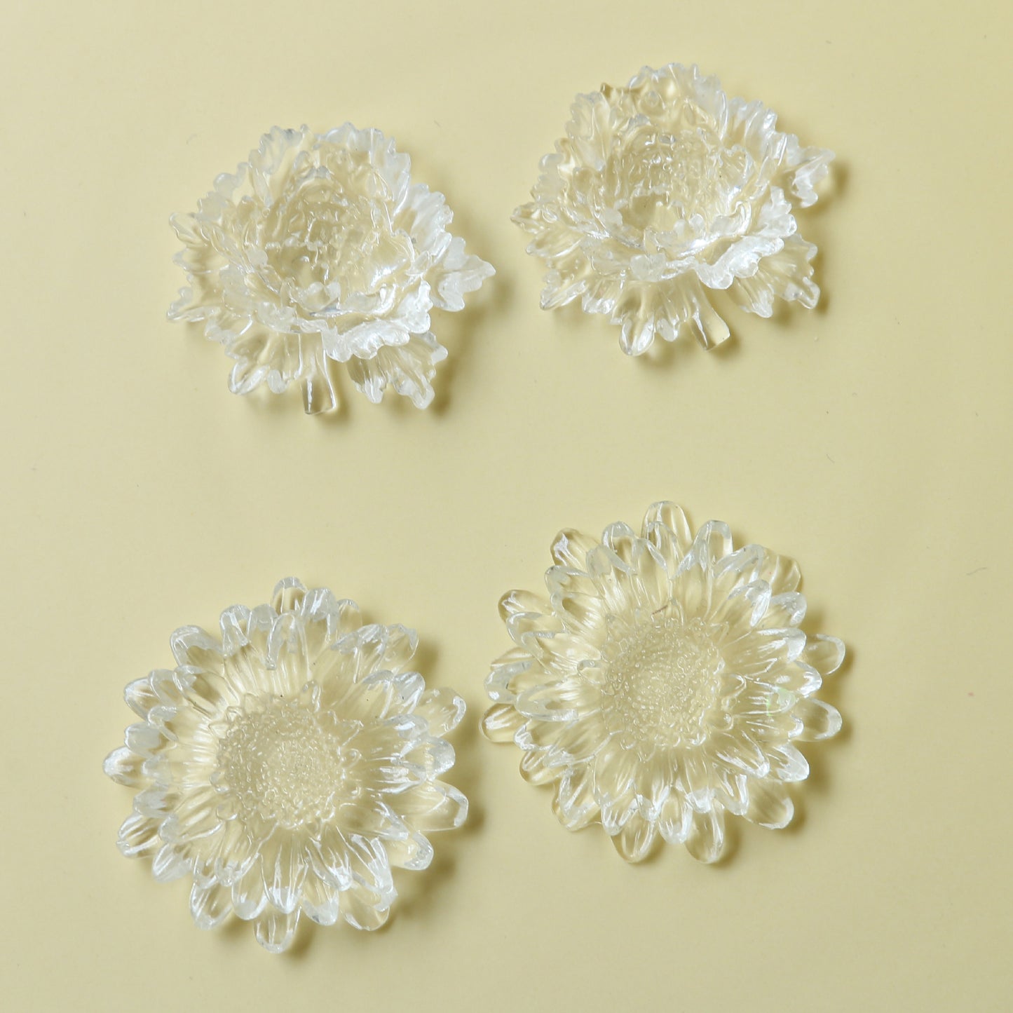 Simple Style Transparent Daisy Handmade Sweet Hair Earrings