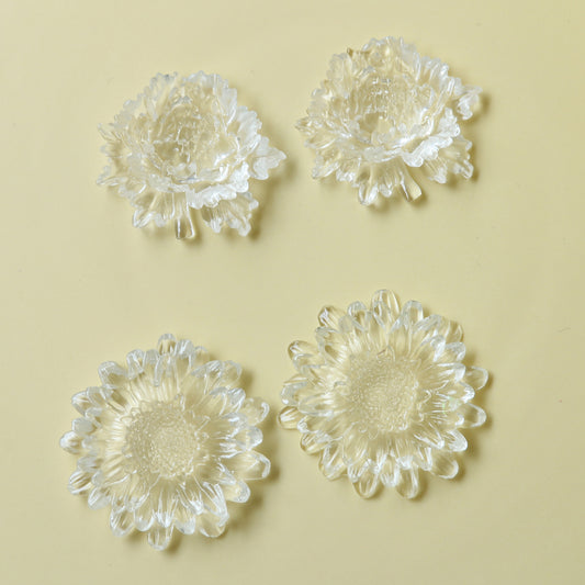 Simple Style Transparent Daisy Handmade Sweet Hair Earrings