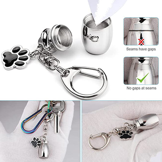 Stainless Steel Key Perfume Commemorative Cremains Pendants