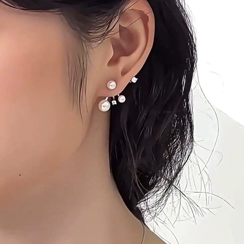 Women's Imitation Pearl High-grade Light Luxury Minority Unique Exquisite Refined Grace Earrings