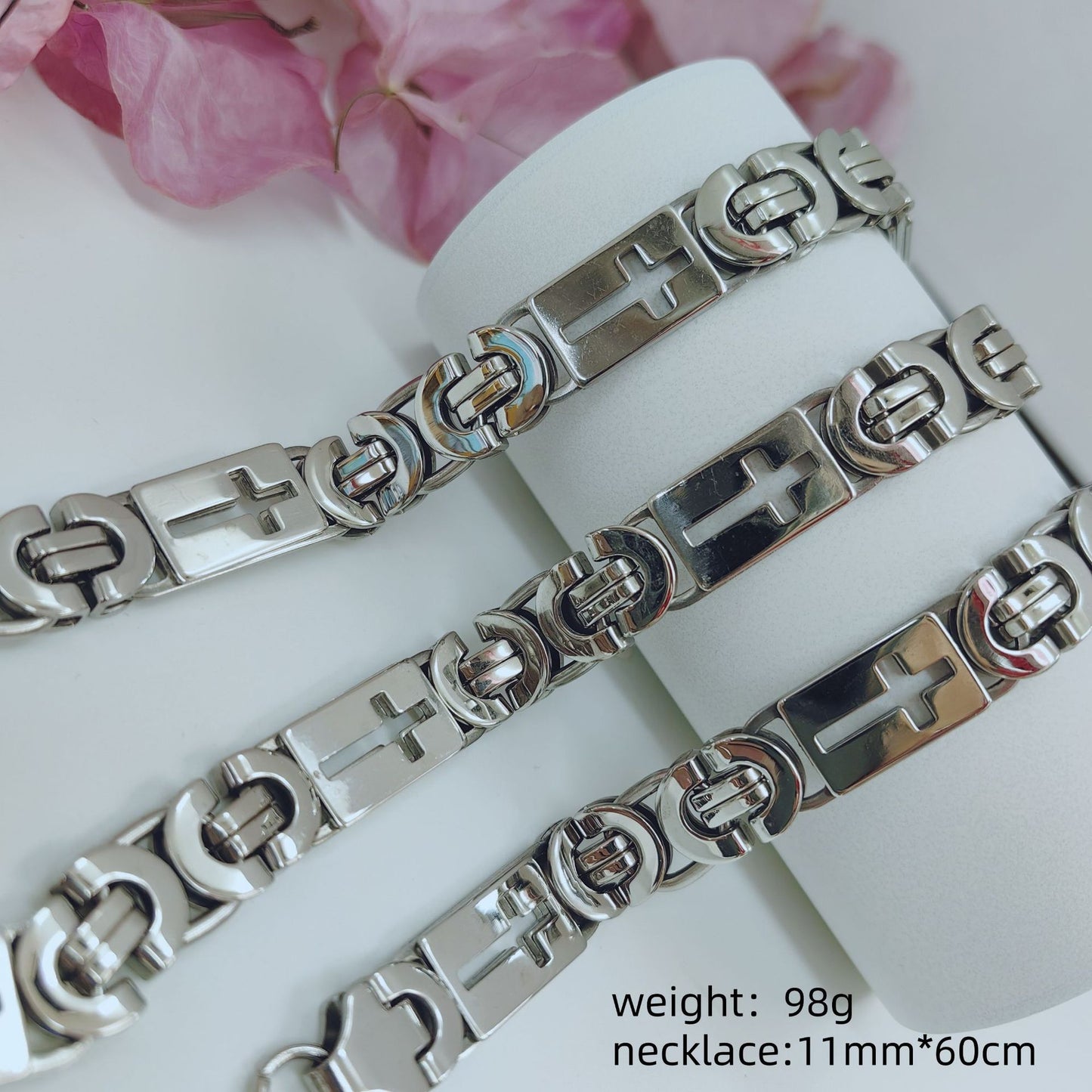 Fashion Trendy Unique Man's Stainless Steel Necklace
