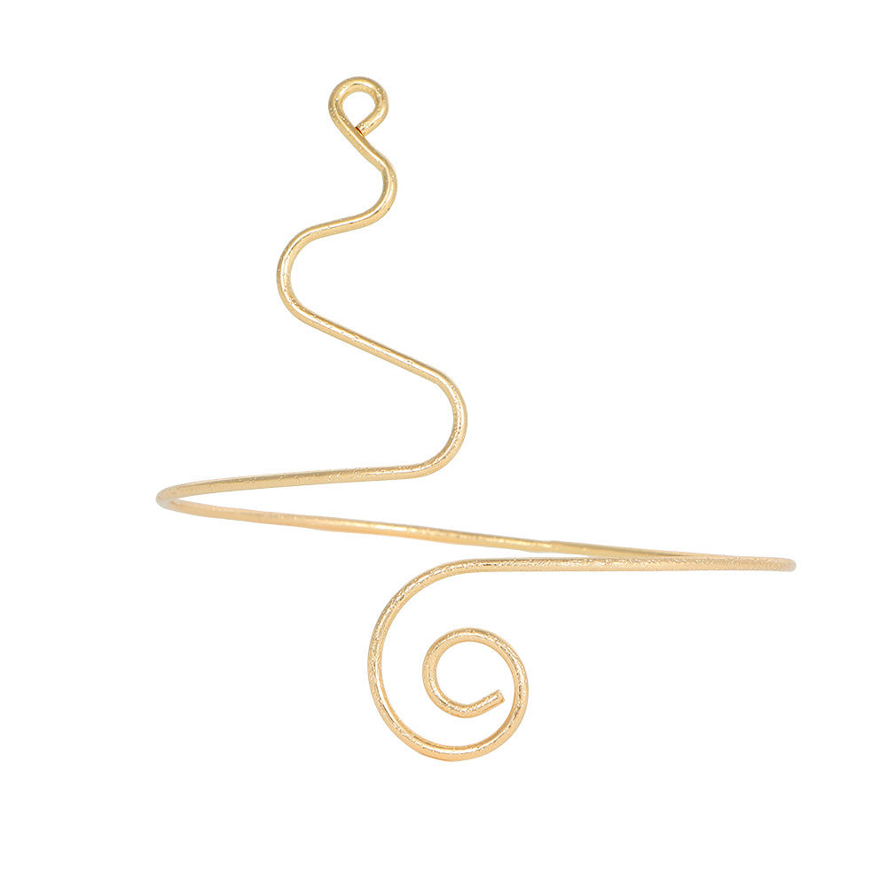 Women's Upper Arm Golden Bride Open-ended Simple Bracelet