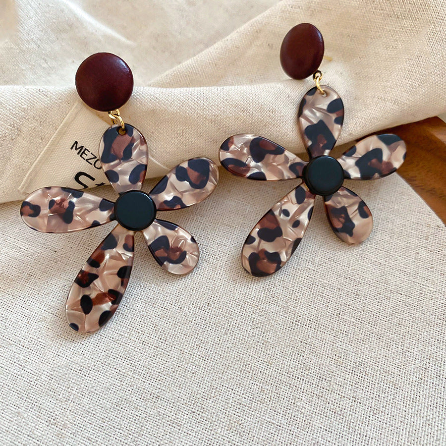 Chinese Style Coffee Color Wooden Bead Light Luxury High-grade Mori Rings