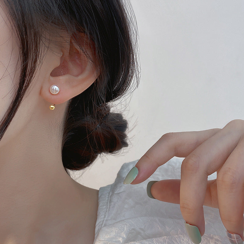 Pearl Screw Female Sweet Fashion Design Rings