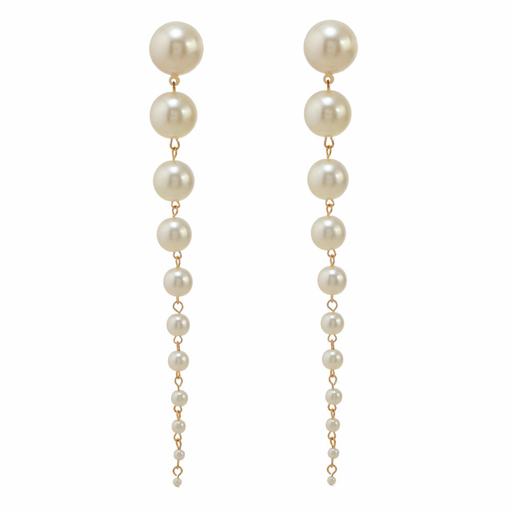 Cool Creative Long Pearl Fabulous Personality Earrings