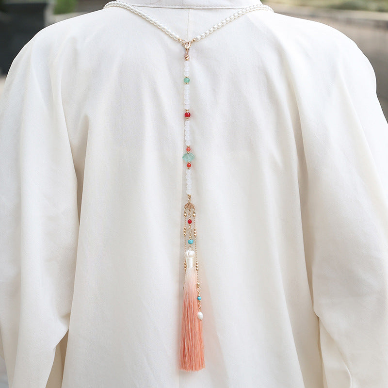Han Chinese Clothing Cheongsam Of Precious Stones Super Fairy Fringe Necklaces