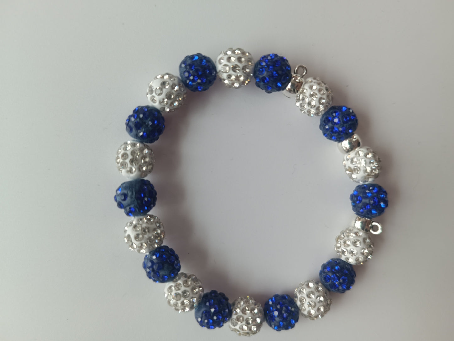 Polymer Clay Rhinestone Ball Filament Hip Bracelet