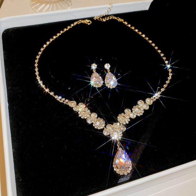 Elegant Drop Round Light Luxury Minority Necklaces