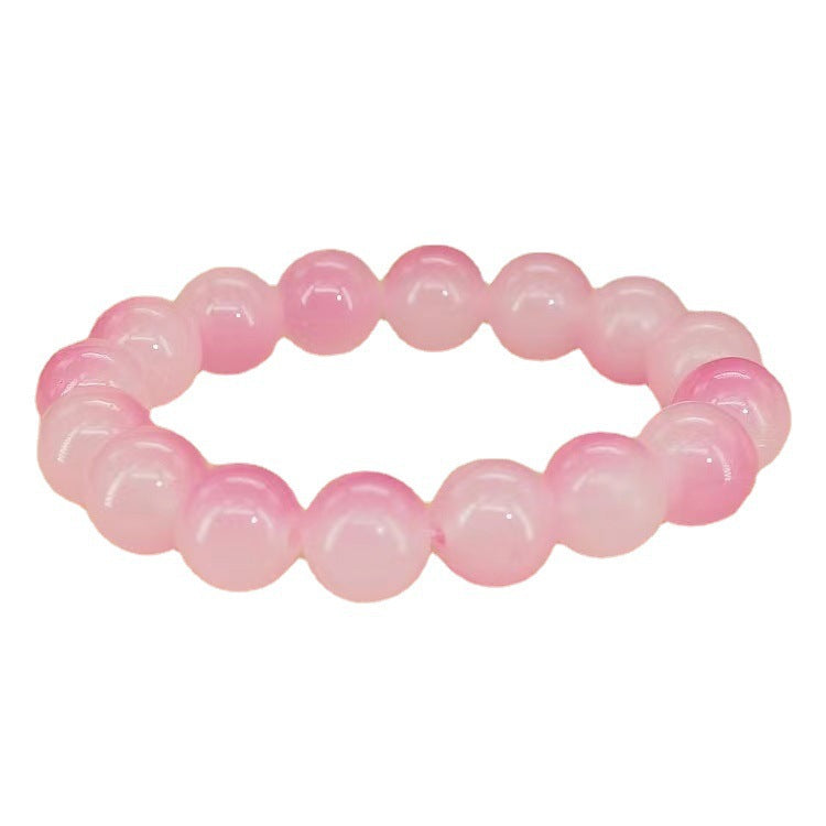 Transparent Gradient Color Hand Catenary Plate Jelly Beads Imitation Bracelet
