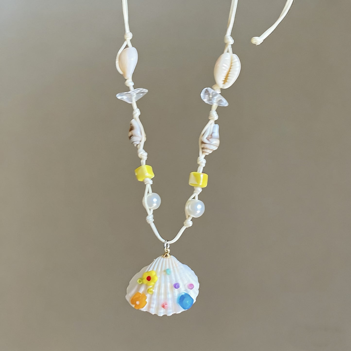 Women's Seaside Dopamine Shell Starfish Vacation Style Island Wear Necklace