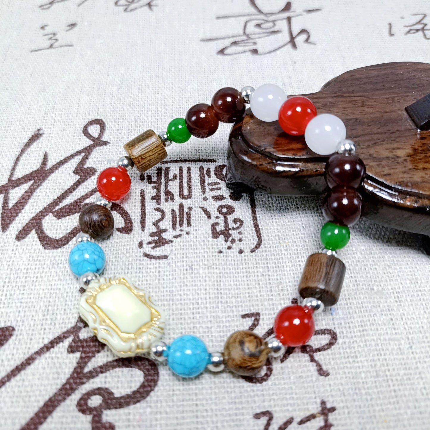 Women's & Men's King Walnut National Bodhi Cultural Artifact Prayer Beads Stall Live Bracelets