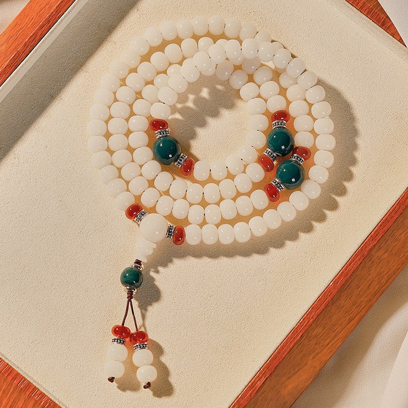 Jade Bodhi Design Buddha Beads Pliable Temperament Hand Toy Seed Bracelet