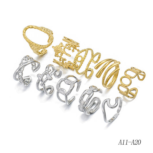 Opening Index Finger Personalized Cold Style Rings
