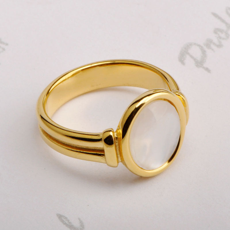 Titanium Steel Gold Plated Long Lasting Rings