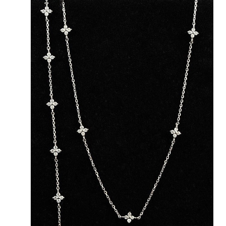 Sier Starry Female Simple Zircon Light Bracelets