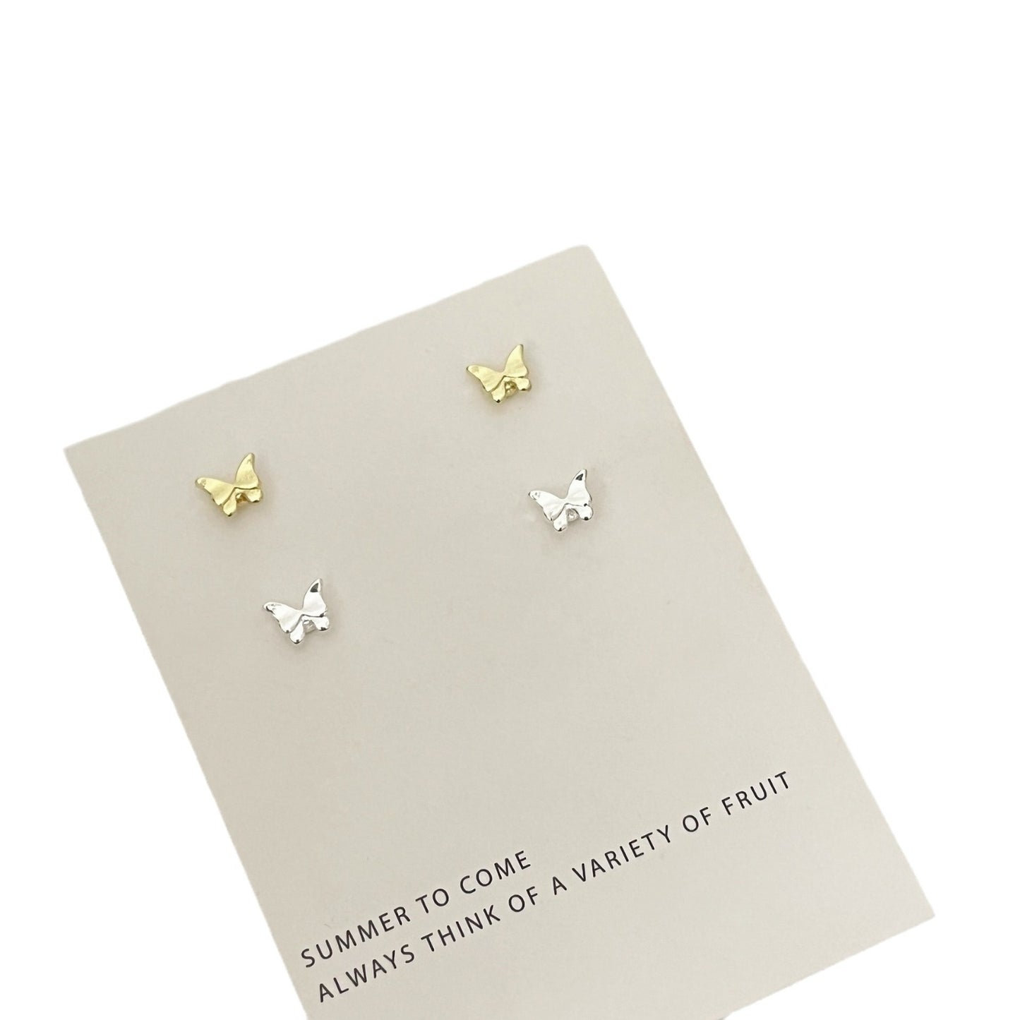 Butterfly Glossy Simple Ear Bone Niche Design Earrings