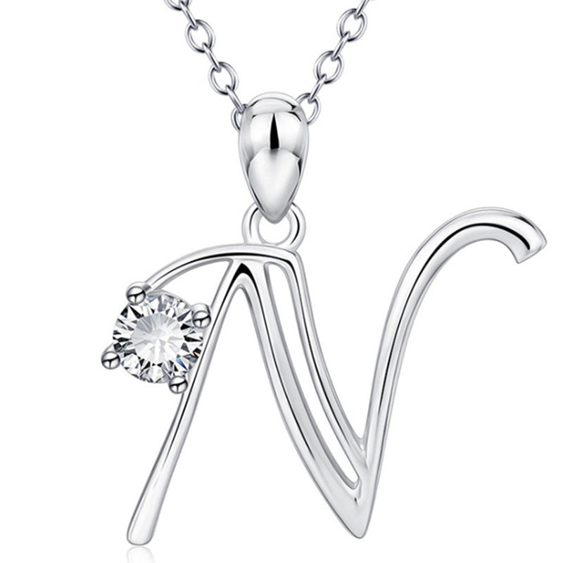 Style English Letters Fashion Jeweled Popular Pendants