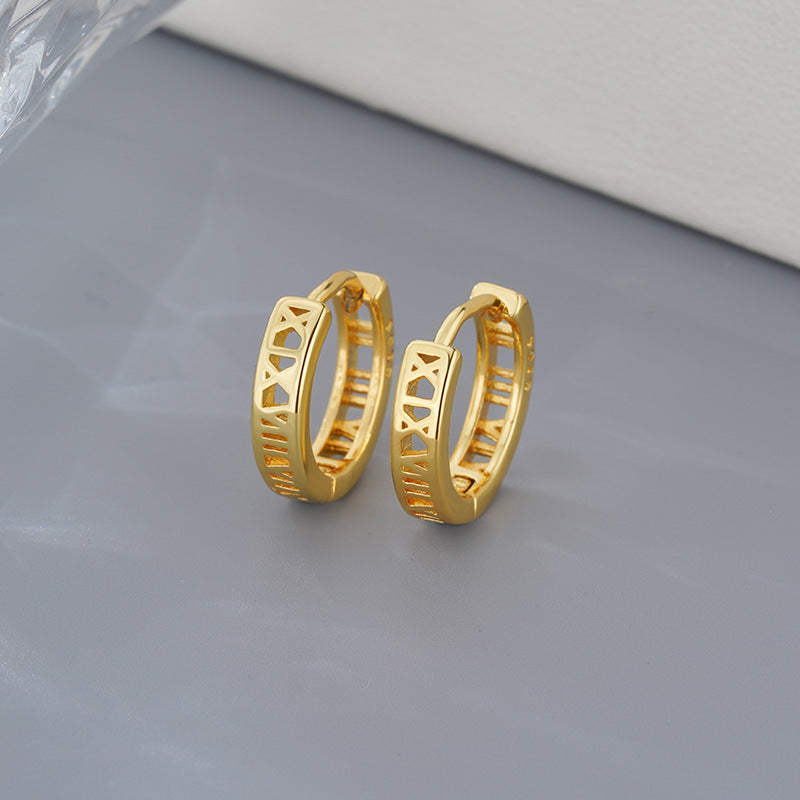 Women's Round Summer Tide Simple Exquisite Mild Luxury Ear Buckle