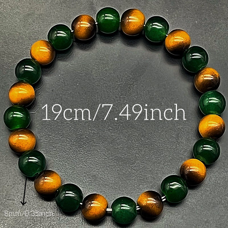 Xi Colored Glaze Glass Tigereye High-grade Bracelets