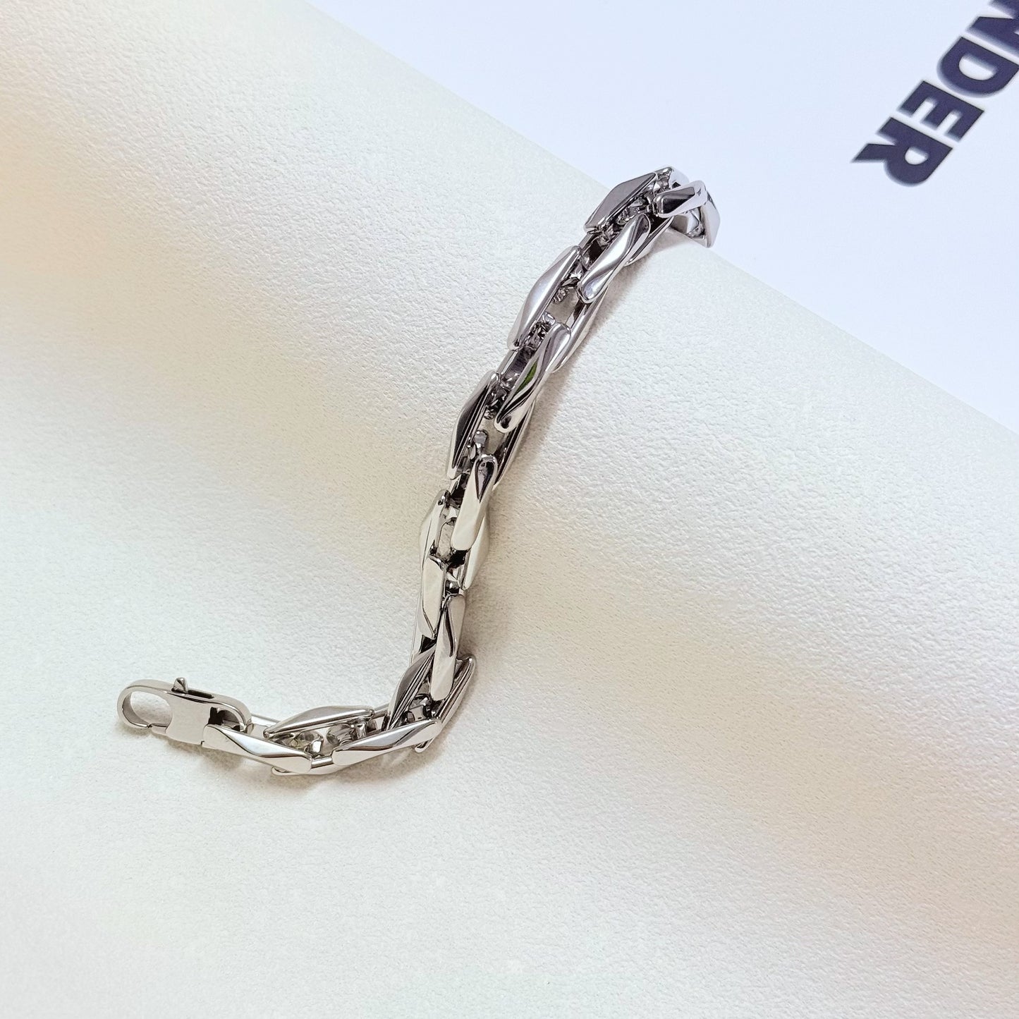 Men's Trendy Titanium Steel Cuban Link Chain Hip Hop Bracelet