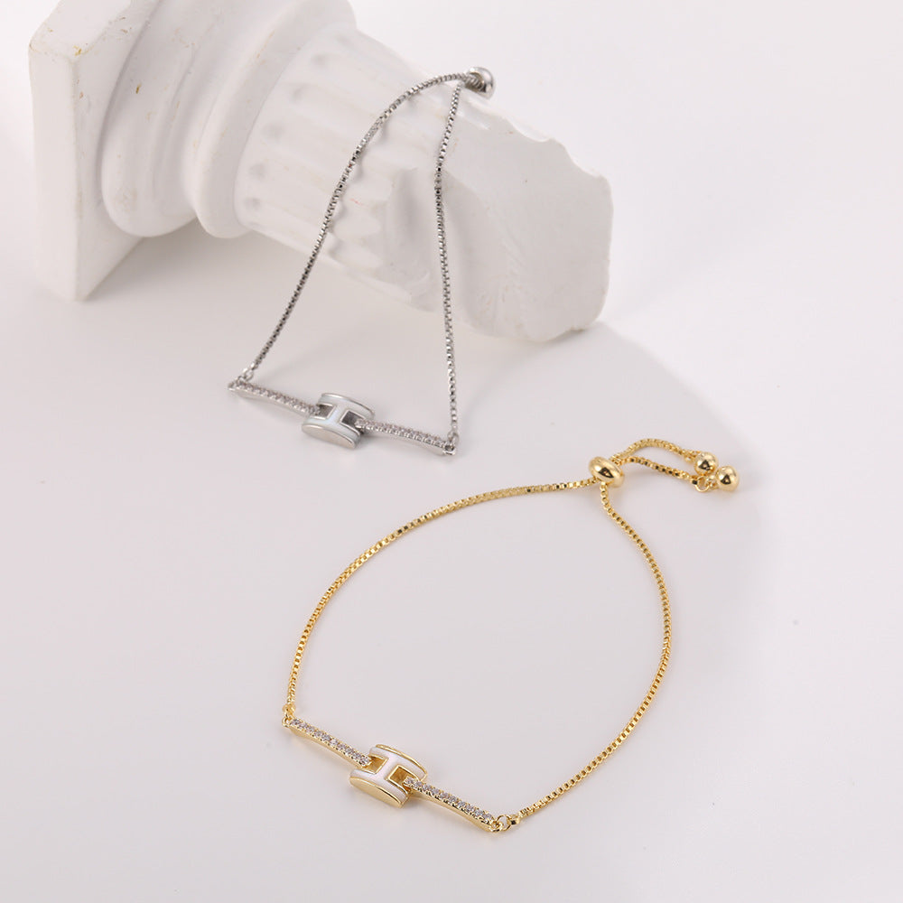 Letters High Version Cool Style Niche Bracelets