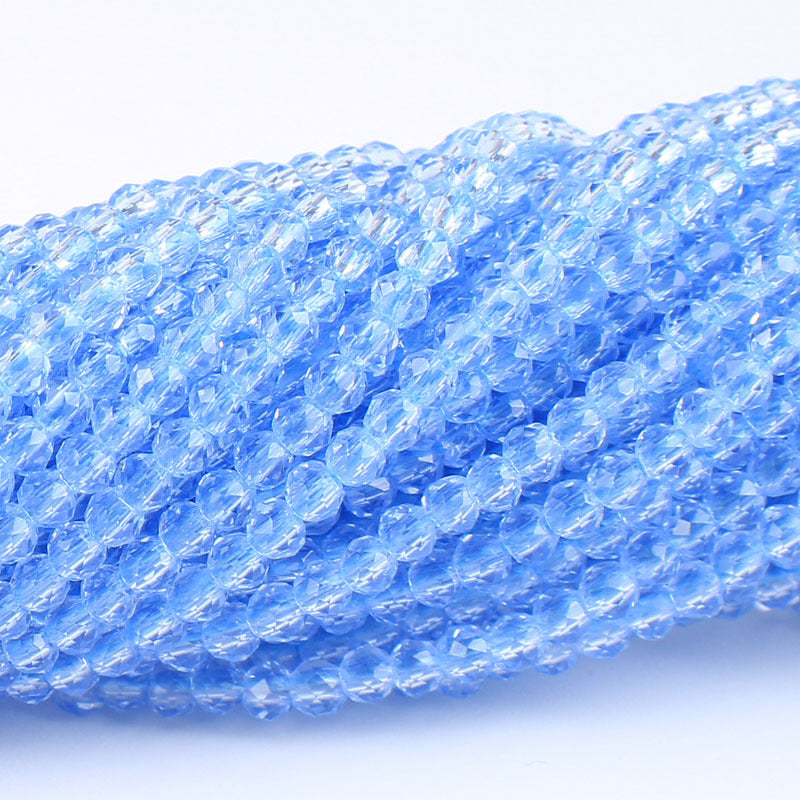 Transparent Glass Surface Cutting Beads Handmade Jewelry Accessories