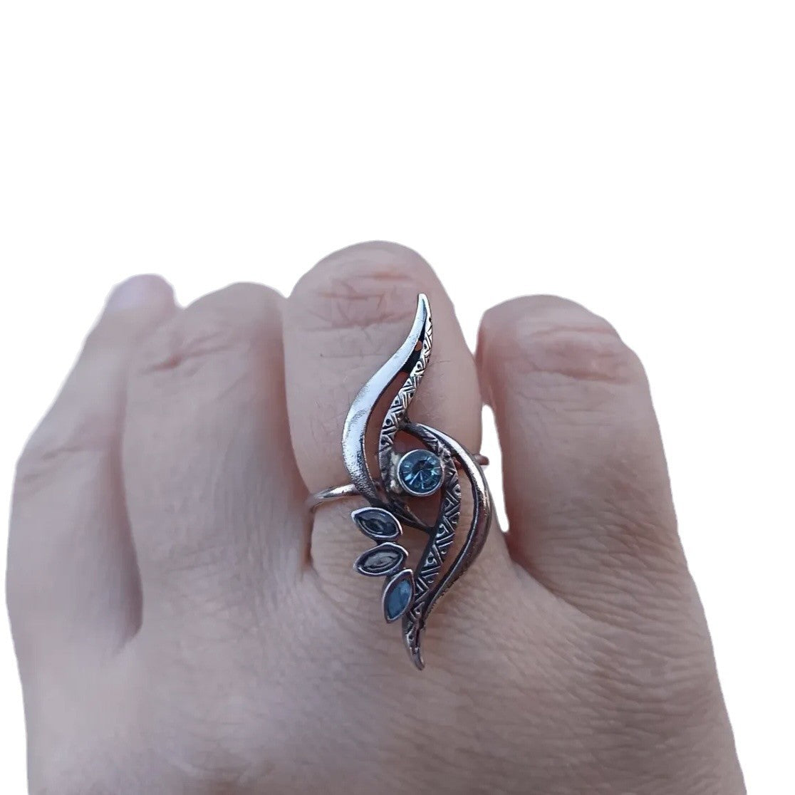 Style Three-dimensional Peacock Fashion Twist Modeling Rings