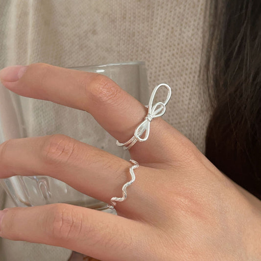 Sterling Sier Special Interest Light Luxury Fashion Rings