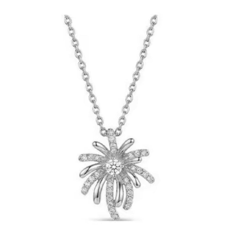 Women's Bright Fireworks For Special Interest Light Luxury Exquisite Clavicle Chain Necklace
